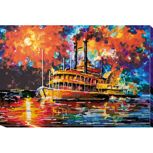 Main Bead Embroidery Kit Мotorship (Deco Scenes), AB-628 by Abris Art - buy online! ✿ Fast delivery ✿ Factory price ✿ Wholesale and retail ✿ Purchase Great kits for embroidery with beads