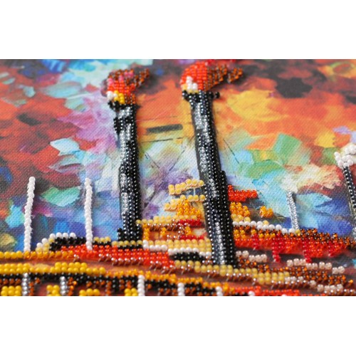 Main Bead Embroidery Kit Мotorship (Deco Scenes), AB-628 by Abris Art - buy online! ✿ Fast delivery ✿ Factory price ✿ Wholesale and retail ✿ Purchase Great kits for embroidery with beads