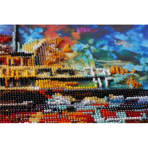 Main Bead Embroidery Kit Мotorship (Deco Scenes), AB-628 by Abris Art - buy online! ✿ Fast delivery ✿ Factory price ✿ Wholesale and retail ✿ Purchase Great kits for embroidery with beads