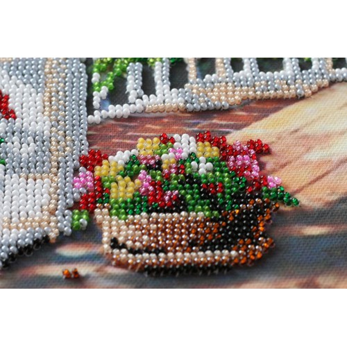 Main Bead Embroidery Kit Terrace (Deco Scenes), AB-630 by Abris Art - buy online! ✿ Fast delivery ✿ Factory price ✿ Wholesale and retail ✿ Purchase Great kits for embroidery with beads