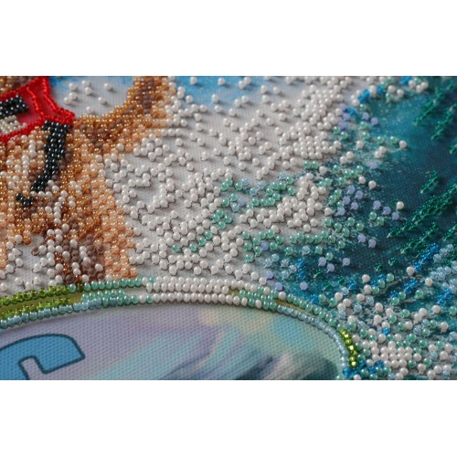 Main Bead Embroidery Kit A sea of joy (Animals), AB-631 by Abris Art - buy online! ✿ Fast delivery ✿ Factory price ✿ Wholesale and retail ✿ Purchase Great kits for embroidery with beads