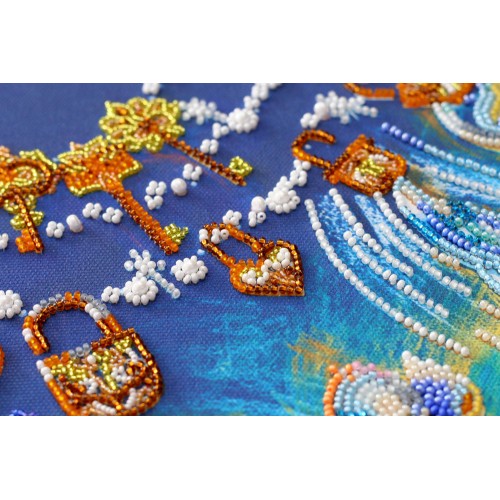 Main Bead Embroidery Kit Bluebird of happiness (Fantasy), AB-632 by Abris Art - buy online! ✿ Fast delivery ✿ Factory price ✿ Wholesale and retail ✿ Purchase Great kits for embroidery with beads