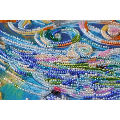 Main Bead Embroidery Kit Bluebird of happiness (Fantasy), AB-632 by Abris Art - buy online! ✿ Fast delivery ✿ Factory price ✿ Wholesale and retail ✿ Purchase Great kits for embroidery with beads