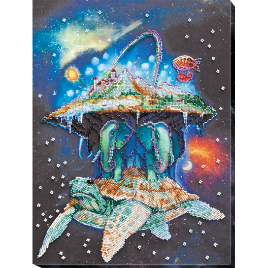 Main Bead Embroidery Kit Universe (Fantasy), AB-633 by Abris Art - buy online! ✿ Fast delivery ✿ Factory price ✿ Wholesale and retail ✿ Purchase Great kits for embroidery with beads