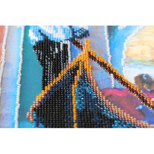 Main Bead Embroidery Kit Gondoliers song (Landscapes), AB-634 by Abris Art - buy online! ✿ Fast delivery ✿ Factory price ✿ Wholesale and retail ✿ Purchase Great kits for embroidery with beads