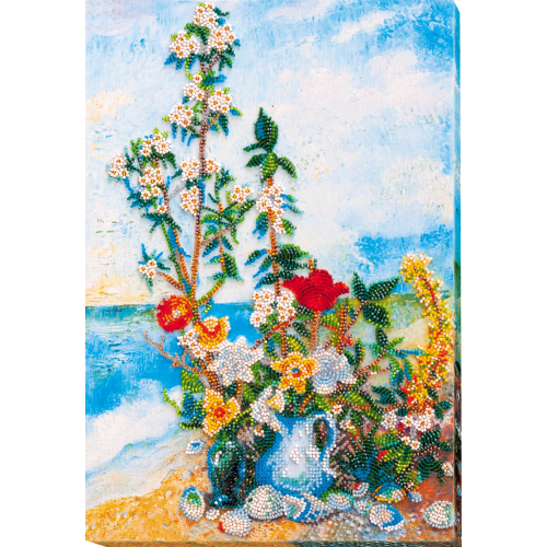 Main Bead Embroidery Kit Flowers on the shore (Still life), AB-635 by Abris Art - buy online! ✿ Fast delivery ✿ Factory price ✿ Wholesale and retail ✿ Purchase Great kits for embroidery with beads Main Bead Embroidery Kit Flowers on the shore (Still life), AB-635 by Abris Art - buy online! ✿ Fast delivery ✿ Factory price ✿ Wholesale and retail ✿ Purchase Great kits for embroidery with beads