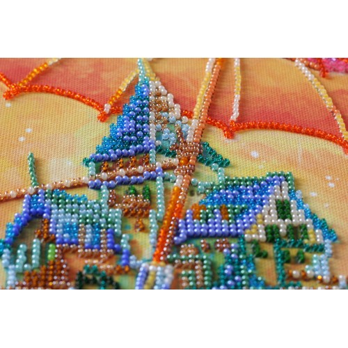 Main Bead Embroidery Kit Cozy little world (Fantasy), AB-636 by Abris Art - buy online! ✿ Fast delivery ✿ Factory price ✿ Wholesale and retail ✿ Purchase Great kits for embroidery with beads
