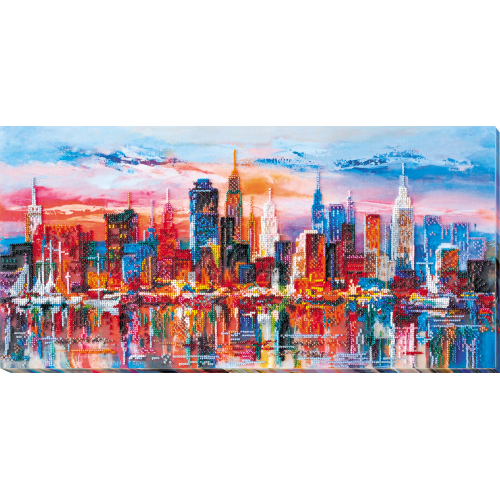 Main Bead Embroidery Kit Evening city (Landscapes), AB-637 by Abris Art - buy online! ✿ Fast delivery ✿ Factory price ✿ Wholesale and retail ✿ Purchase Great kits for embroidery with beads Main Bead Embroidery Kit Evening city (Landscapes), AB-637 by Abris Art - buy online! ✿ Fast delivery ✿ Factory price ✿ Wholesale and retail ✿ Purchase Great kits for embroidery with beads