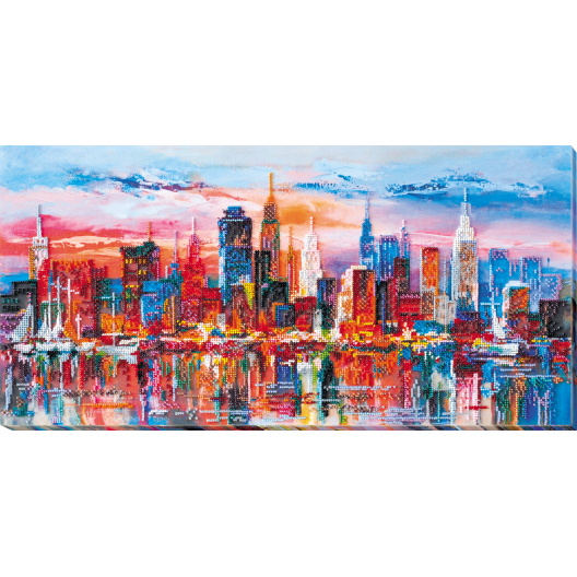 Main Bead Embroidery Kit Evening city (Landscapes), AB-637 by Abris Art - buy online! ✿ Fast delivery ✿ Factory price ✿ Wholesale and retail ✿ Purchase Great kits for embroidery with beads Main Bead Embroidery Kit Evening city (Landscapes), AB-637 by Abris Art - buy online! ✿ Fast delivery ✿ Factory price ✿ Wholesale and retail ✿ Purchase Great kits for embroidery with beads