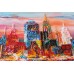Main Bead Embroidery Kit Evening city (Landscapes), AB-637 by Abris Art - buy online! ✿ Fast delivery ✿ Factory price ✿ Wholesale and retail ✿ Purchase Great kits for embroidery with beads