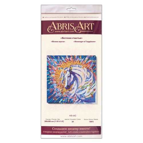 Набір для вишивання бісером на натуральному художньому холсті Вісник щастя, AB-642 від Абрис Арт - купити з доставкою ✿ Найкраща ціна від виробника ✿ Оптом та в роздріб ✿ Придбати Великі набори для вишивки бісером
