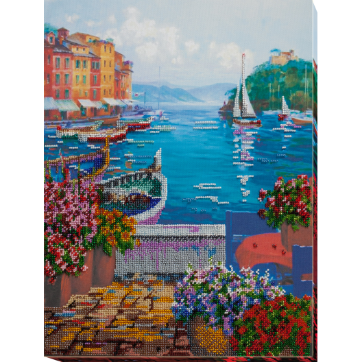 Main Bead Embroidery Kit Cozy corner (Landscapes), AB-646 by Abris Art - buy online! ✿ Fast delivery ✿ Factory price ✿ Wholesale and retail ✿ Purchase Great kits for embroidery with beads