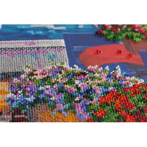 Main Bead Embroidery Kit Cozy corner (Landscapes), AB-646 by Abris Art - buy online! ✿ Fast delivery ✿ Factory price ✿ Wholesale and retail ✿ Purchase Great kits for embroidery with beads