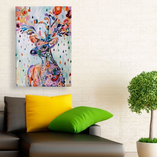 Main Bead Embroidery Kit Noble  deer (Deco Scenes), AB-647 by Abris Art - buy online! ✿ Fast delivery ✿ Factory price ✿ Wholesale and retail ✿ Purchase Great kits for embroidery with beads