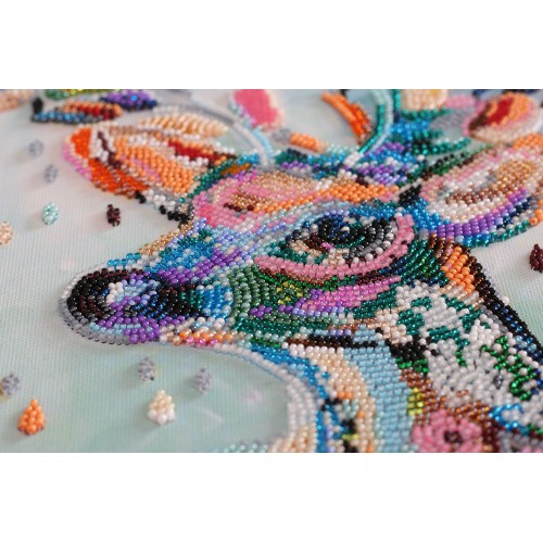 Main Bead Embroidery Kit Noble  deer (Deco Scenes), AB-647 by Abris Art - buy online! ✿ Fast delivery ✿ Factory price ✿ Wholesale and retail ✿ Purchase Great kits for embroidery with beads