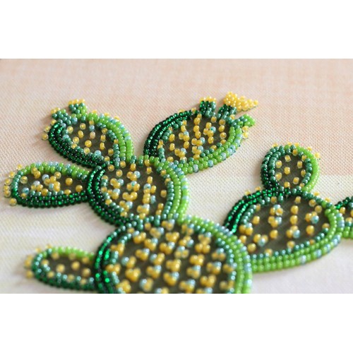 Main Bead Embroidery Kit Cactuses (Deco Scenes), AB-648 by Abris Art - buy online! ✿ Fast delivery ✿ Factory price ✿ Wholesale and retail ✿ Purchase Great kits for embroidery with beads