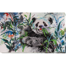 Main Bead Embroidery Kit Bamboo bear (Animals)