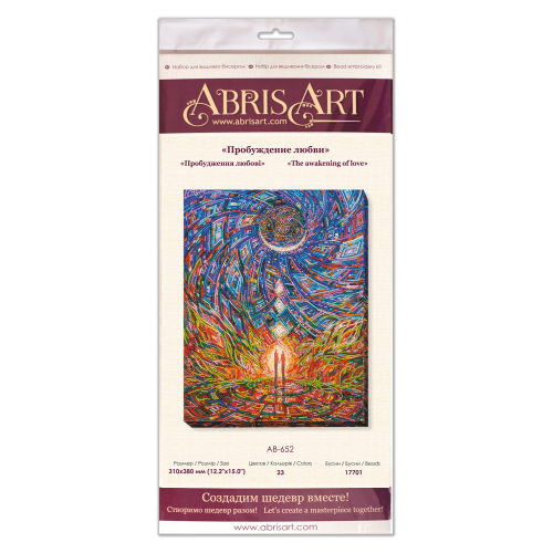 Main Bead Embroidery Kit The awakening of love (Deco Scenes), AB-652 by Abris Art - buy online! ✿ Fast delivery ✿ Factory price ✿ Wholesale and retail ✿ Purchase Great kits for embroidery with beads