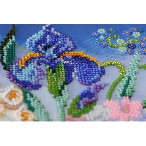 Main Bead Embroidery Kit Affectionate date (Flowers), AB-653 by Abris Art - buy online! ✿ Fast delivery ✿ Factory price ✿ Wholesale and retail ✿ Purchase Great kits for embroidery with beads