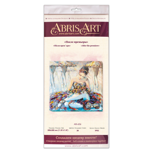 Main Bead Embroidery Kit After the premiere (Romanticism), AB-656 by Abris Art - buy online! ✿ Fast delivery ✿ Factory price ✿ Wholesale and retail ✿ Purchase Great kits for embroidery with beads
