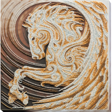 Набір для вишивання бісером на натуральному художньому холсті "Пегас"