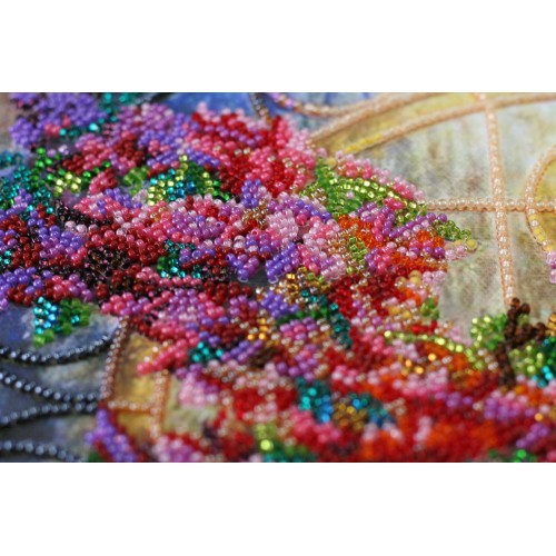 Main Bead Embroidery Kit Gentle glow (Flowers), AB-659 by Abris Art - buy online! ✿ Fast delivery ✿ Factory price ✿ Wholesale and retail ✿ Purchase Great kits for embroidery with beads