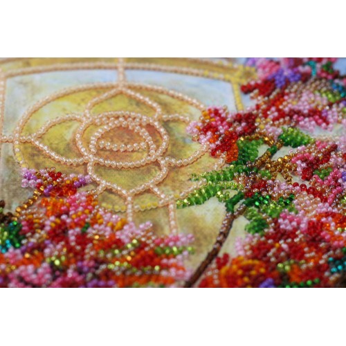 Main Bead Embroidery Kit Gentle glow (Flowers), AB-659 by Abris Art - buy online! ✿ Fast delivery ✿ Factory price ✿ Wholesale and retail ✿ Purchase Great kits for embroidery with beads
