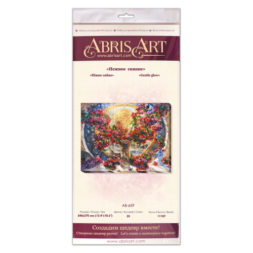 Main Bead Embroidery Kit Gentle glow (Flowers), AB-659 by Abris Art - buy online! ✿ Fast delivery ✿ Factory price ✿ Wholesale and retail ✿ Purchase Great kits for embroidery with beads Main Bead Embroidery Kit Gentle glow (Flowers), AB-659 by Abris Art - buy online! ✿ Fast delivery ✿ Factory price ✿ Wholesale and retail ✿ Purchase Great kits for embroidery with beads