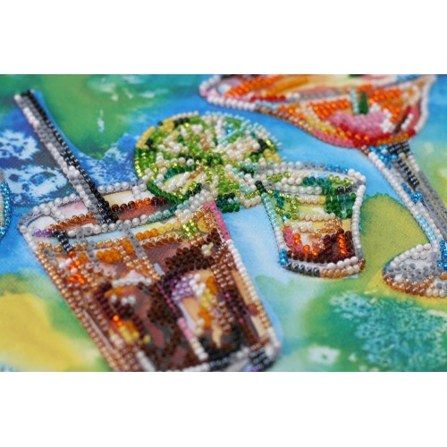 Main Bead Embroidery Kit Cocktail-party (Household stories), AB-661 by Abris Art - buy online! ✿ Fast delivery ✿ Factory price ✿ Wholesale and retail ✿ Purchase Great kits for embroidery with beads