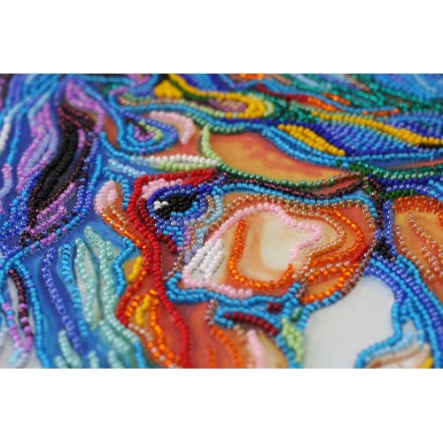 Main Bead Embroidery Kit Whirl away... (Animals), AB-664 by Abris Art - buy online! ✿ Fast delivery ✿ Factory price ✿ Wholesale and retail ✿ Purchase Great kits for embroidery with beads