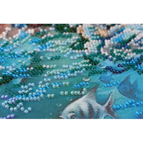 Main Bead Embroidery Kit Mermaid (Fantasy), AB-667 by Abris Art - buy online! ✿ Fast delivery ✿ Factory price ✿ Wholesale and retail ✿ Purchase Great kits for embroidery with beads