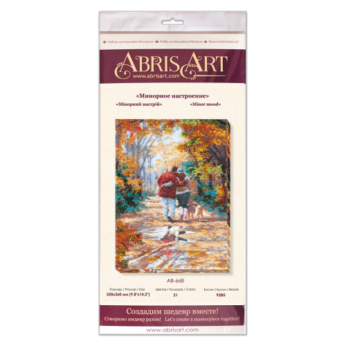 Main Bead Embroidery Kit Minor mood (Romanticism), AB-668 by Abris Art - buy online! ✿ Fast delivery ✿ Factory price ✿ Wholesale and retail ✿ Purchase Great kits for embroidery with beads Main Bead Embroidery Kit Minor mood (Romanticism), AB-668 by Abris Art - buy online! ✿ Fast delivery ✿ Factory price ✿ Wholesale and retail ✿ Purchase Great kits for embroidery with beads