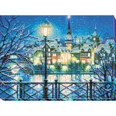 Main Bead Embroidery Kit Shining blue (Landscapes)