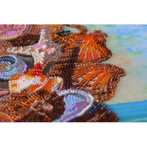 Main Bead Embroidery Kit The sea with you (Deco Scenes), AB-671 by Abris Art - buy online! ✿ Fast delivery ✿ Factory price ✿ Wholesale and retail ✿ Purchase Great kits for embroidery with beads