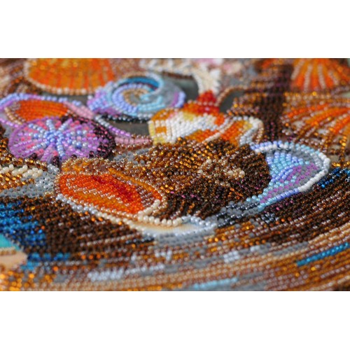 Main Bead Embroidery Kit The sea with you (Deco Scenes), AB-671 by Abris Art - buy online! ✿ Fast delivery ✿ Factory price ✿ Wholesale and retail ✿ Purchase Great kits for embroidery with beads