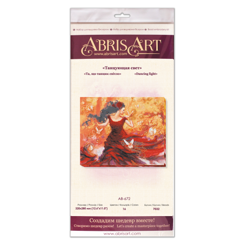 Main Bead Embroidery Kit Dancing light (Romanticism), AB-672 by Abris Art - buy online! ✿ Fast delivery ✿ Factory price ✿ Wholesale and retail ✿ Purchase Great kits for embroidery with beads Main Bead Embroidery Kit Dancing light (Romanticism), AB-672 by Abris Art - buy online! ✿ Fast delivery ✿ Factory price ✿ Wholesale and retail ✿ Purchase Great kits for embroidery with beads