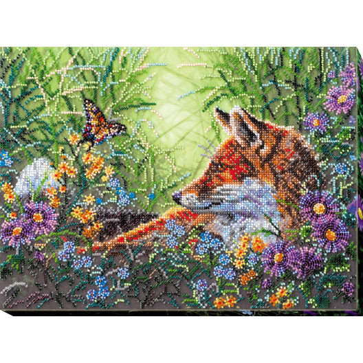 Main Bead Embroidery Kit In grass (Animals), AB-673 by Abris Art - buy online! ✿ Fast delivery ✿ Factory price ✿ Wholesale and retail ✿ Purchase Great kits for embroidery with beads