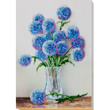 Main Bead Embroidery Kit Blue balls (Flowers)