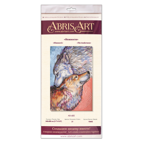 Main Bead Embroidery Kit The tenderness (Romanticism), AB-685 by Abris Art - buy online! ✿ Fast delivery ✿ Factory price ✿ Wholesale and retail ✿ Purchase Great kits for embroidery with beads