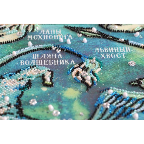 Main Bead Embroidery Kit Non-existent constellation map (Fantasy), AB-686 by Abris Art - buy online! ✿ Fast delivery ✿ Factory price ✿ Wholesale and retail ✿ Purchase Great kits for embroidery with beads