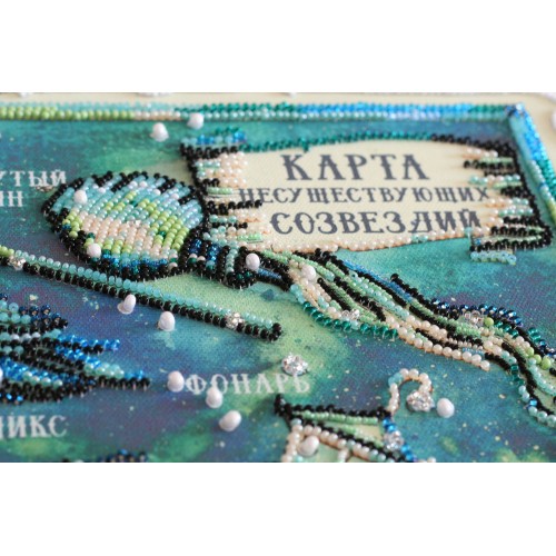 Main Bead Embroidery Kit Non-existent constellation map (Fantasy), AB-686 by Abris Art - buy online! ✿ Fast delivery ✿ Factory price ✿ Wholesale and retail ✿ Purchase Great kits for embroidery with beads