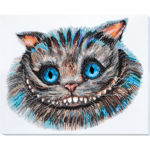 Main Bead Embroidery Kit Cheshire Cat (Fantasy), AB-687 by Abris Art - buy online! ✿ Fast delivery ✿ Factory price ✿ Wholesale and retail ✿ Purchase Great kits for embroidery with beads