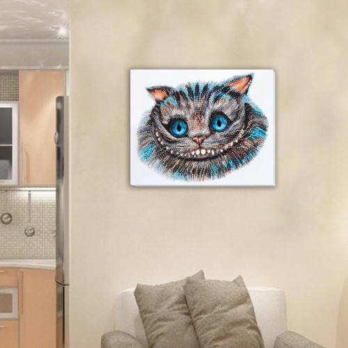 Main Bead Embroidery Kit Cheshire Cat (Fantasy), AB-687 by Abris Art - buy online! ✿ Fast delivery ✿ Factory price ✿ Wholesale and retail ✿ Purchase Great kits for embroidery with beads