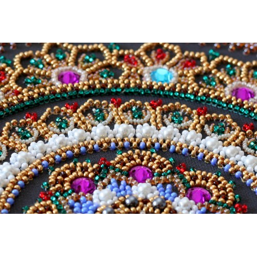 Main Bead Embroidery Kit Mandala (Deco Scenes), AB-691 by Abris Art - buy online! ✿ Fast delivery ✿ Factory price ✿ Wholesale and retail ✿ Purchase Great kits for embroidery with beads