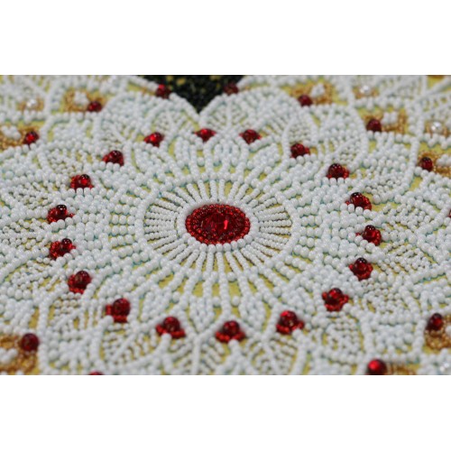 Main Bead Embroidery Kit Lace tie (Deco Scenes), AB-694 by Abris Art - buy online! ✿ Fast delivery ✿ Factory price ✿ Wholesale and retail ✿ Purchase Great kits for embroidery with beads