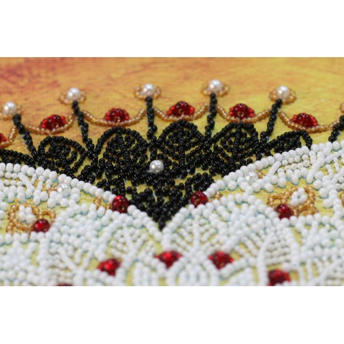 Main Bead Embroidery Kit Lace tie (Deco Scenes), AB-694 by Abris Art - buy online! ✿ Fast delivery ✿ Factory price ✿ Wholesale and retail ✿ Purchase Great kits for embroidery with beads