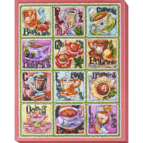 Main Bead Embroidery Kit Tea map (Household stories), AB-696 by Abris Art - buy online! ✿ Fast delivery ✿ Factory price ✿ Wholesale and retail ✿ Purchase Great kits for embroidery with beads