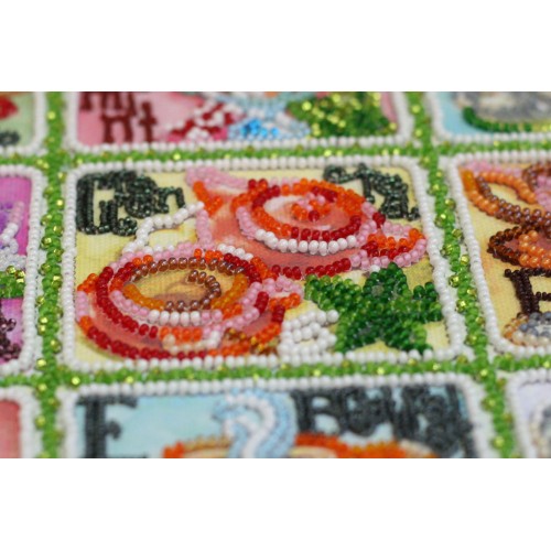 Main Bead Embroidery Kit Tea map (Household stories), AB-696 by Abris Art - buy online! ✿ Fast delivery ✿ Factory price ✿ Wholesale and retail ✿ Purchase Great kits for embroidery with beads