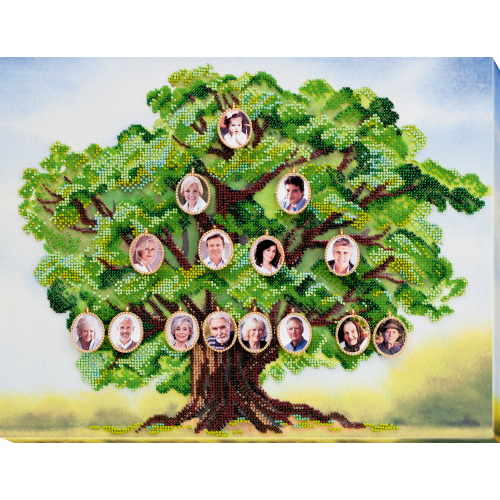 Main Bead Embroidery Kit Genealogical tree (Household stories), AB-697 by Abris Art - buy online! ✿ Fast delivery ✿ Factory price ✿ Wholesale and retail ✿ Purchase Great kits for embroidery with beads