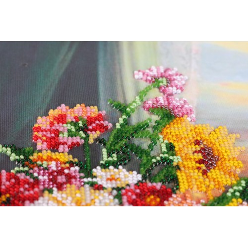 Main Bead Embroidery Kit Still life with quince (Still life), AB-703 by Abris Art - buy online! ✿ Fast delivery ✿ Factory price ✿ Wholesale and retail ✿ Purchase Great kits for embroidery with beads